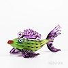 Colorful Glass Fish Sculpture
