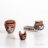 Three Contemporary Pueblo Pottery Vessels