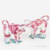 Pair of Staffordshire Cow Creamers