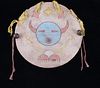 Acoma Pueblo Polychrome Painted Shield 1890-1900