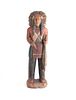 Large Cigar Store Indian Carved Wood