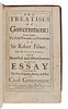 LOCKE, John (1632-1704). Two Treatises of Government. London: for Awnsham and John Churchill, 1698.  