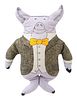 GOREY, Edward (1925-2000). Beanbag Animal. Pig. [Middle Falls, NY: Toy Works], 1979.