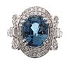 Montana Cornflower Blue Sapphire & Diamond Ring