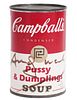 Andy Warhol 'Pussy & Dumplings Campball's' Soup
