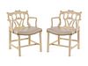 Pair of Contemporary Painted Armchairs
H 32 x W 23 x D 19 1/2 inches. 