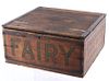 Late 1800's Wooden Fairy Fairbanks Soap Box Crate