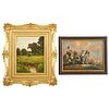 TWO 19TH/20TH C. LANDSCAPE PAINTINGS