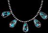 Navajo Sterling & Tibetan Turquoise Necklace