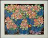 Joan Bridges (1934-2002, New Orleans), "Basket of Flowers," 1997, oil on paper, signed and dated lower right, presented in a black m...