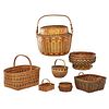 WOODLANDS STYLE AMERICAN INDIAN BASKETS
