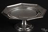 J. E. Caldwell sterling silver compote, 3 3/4'' h., 9'' w., 26.6 ozt.