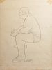 George Valentine Dureau (1930-2014, New Orleans), "Portrait of a Seated Afro-American Man," 1969, charcoal, signed and dated lower c...
