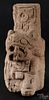 Pre-Columbian carved stone animal relief, 19'' h., 8 1/2'' w. Provenance: DeHoogh Gallery, Philadelphia