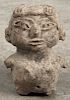Central Mexico pre-Columbian Tlatilco carved stone figure, 5 1/2'' h. Provenance: DeHoogh Gallery