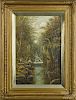 Edward Priestley (British 19th c.), oil on canvas, titled Fairy Glen Bellwys Coed Wales, signed