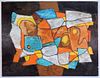 Robinson Murray Abstract Conglomerate Painting
