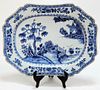 18C Chinese Nanking Botanical Porcelain Platter