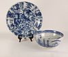 LG 2PC Delft Porcelain Bowl and Charger