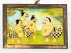 Indonesian Glass Semar and Brothers Painting