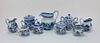 9PC Chinese Canton Porcelain Group