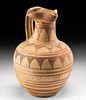 Large Etruscan Pottery Trefoil Oinochoe