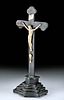 18th C. South American Wood & Bone Crucifix