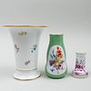 Group of Three Meissen Vases