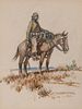 Nick Eggenhofer (1897–1985): Navajo Rider on Horseback (1984)