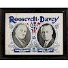Roosevelt and Davey Club of Ohio Democratic Campaign Poster 