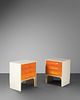 Raymond Loewy
(French-American, 1893-1986)
Pair of DF 2000 Nightstands, Compagnie d'Esthetique Industrielle (C.E.I.), France