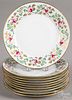 Ten Limoges plates for Tiffany & Co.