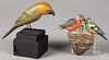 Carved and painted parrot, ca. 1900