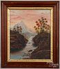 Oil on canvas Hudson River scene, 19th c.