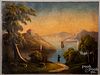 Hudson River oil on canvas landscape