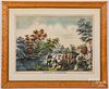 Currier & Ives color lithograph