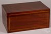 Inlaid mahogany dresser box, early 20th c.