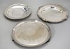 Group of Three Silver Plate Trays