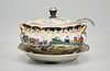 Chinese Enameled Porcelain Tureen and Bowl With Ladle