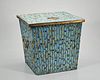 Chinese Cloisonne Overlaid Wood Ice Chest
