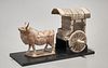 Tang Dynasty Pottery Ox and Cart