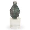 19th Cent. Chinese Robin's Egg Glaze Snuff Bottle