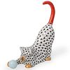 Herend Porcelain Fishnet "Cat With Ball"
