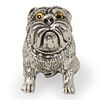 Miniature Sterling Silver Dog Figurine