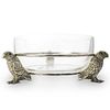 Silver Plated and Glass Figural Centerbowl