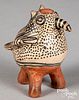 Cochiti Pueblo Indian figural bird effigy bottle