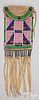 Northern Plains Indian beaded strike a light pouc