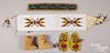 Four Native American bead work items