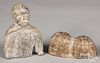 Two Inuit stone carvings