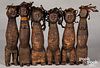 Tanzania Nyamwezi beaded and carved dolls